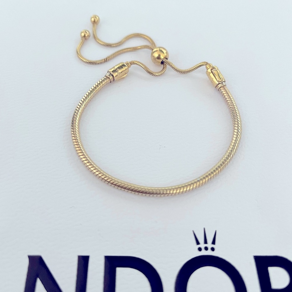 14k Gold plated Pandora bracelet